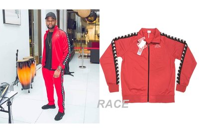 【RACE】KAPPA 外套 BANDA 222 運動外套 串標 黑條邊 LOGO 卡帕 基本款 套裝 紅 男女都能穿