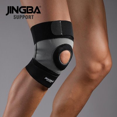 熱賣  JINGBA SUPPORT 護膝 運動加壓護膝騎行足球登山籃球健身護    拍賣~特價