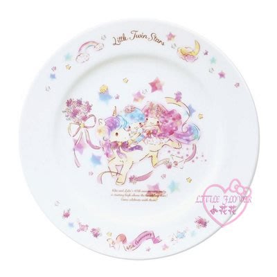 ♥小花花日本精品♥LITTLE TWIN STAR 雙子星 45週年紀念陶瓷盤~2