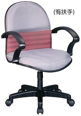 大台南冠均二手貨---全新 辦公椅(灰+紅布面) 電腦椅 洽談椅 昇降椅 升降椅*OA辦公桌/活動櫃 B422-07