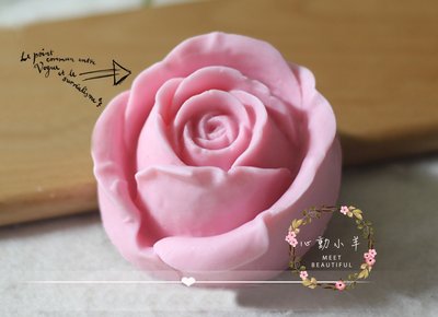 心動小羊^^DIY手工皂工具矽膠模具肥皂香皂模型矽膠皂模藝術皂模具大朵玫瑰