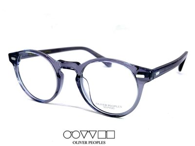 【本閣】Oliver Peoples OMAIEL OV5186 復古手工光學眼鏡大圓框透明灰色moscot TVR