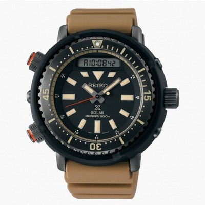 公司貨附發票｜SEIKO 精工 PROSPEX H851-00B0Q 太陽能雙顯潛水腕錶 (SNJ029P1)