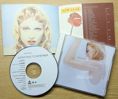 台版CD+寫真歌詞！Madonna 瑪丹娜 Something to remember 情難忘精選 Take a bow