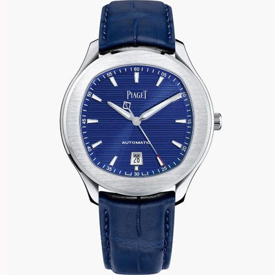 預購 伯爵錶 Piaget Polo系列 Piaget Polo Date 42mm G0A43001 機械錶 藍色面盤 藍色橡膠錶帶 男錶 女錶