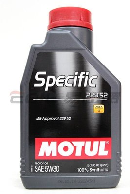 【易油網】MOTUL 5W30 SPECIFIC 229.52 5W-30 全合成機油ENI Mobil