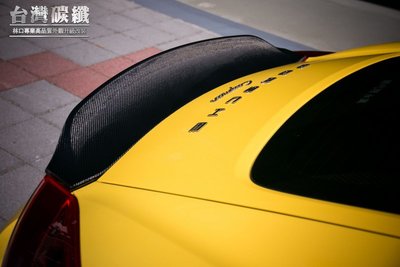 TWL台灣碳纖 全新PORSCHE保時捷981 Cayman 真空碳纖維 卡夢 鴨尾 尾翼