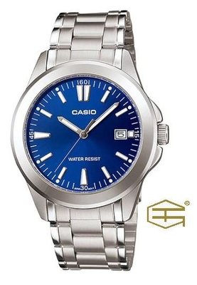 【天龜 】CASIO 時尚藍 經典 日期石英錶 MTP-1215A-2A2