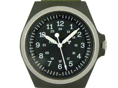 正品 [專業] 軍錶 [US WATCH 490] 美軍 手上鍊軍錶[黑色面] 中性運動軍錶