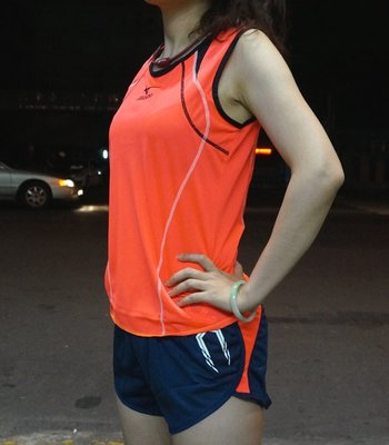 美津濃MIZUNO馬拉松訓練體考透氣運動衣女生合身版田徑服運動服