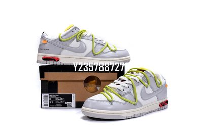 OFF-WHITE x Nike Dunk Low“The 50”灰白綠 男女鞋 DM1602-106