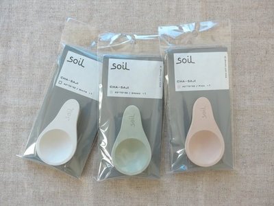 發現花園日本選物- 日本製 Soil 珪藻土 矽藻土 吸濕防潮  茶葉匙. 鹽匙-粉橘 / 粉綠/白色
