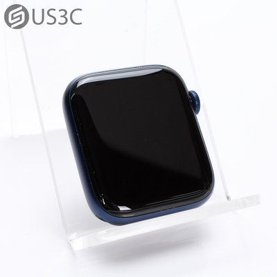 【US3C-台南店】Apple Watch 6 44mm GPS 藍色 鋁金屬錶框 血氧濃度感測器 第3代光學心率感測器 二手智慧穿戴裝置