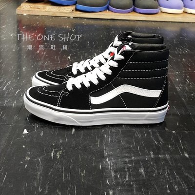 TheOneShop VANS Sk8-Hi 黑色 黑白 高筒 基本款 經典款 滑板鞋 帆布鞋 VN000D5IB8C