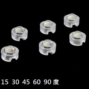 【540】1W 3W 5W 燈珠透鏡 10. 15. 30. 45. 60. 90.度