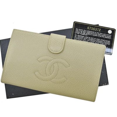 Chanel 皮夾，Chanel 錢包，17cm, 有卡，標