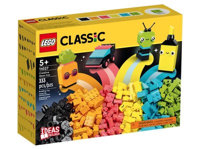 積木總動員 LEGO 樂高 11027 Classic 創意螢光趣味套 外盒:26*19*7cm 333pcs