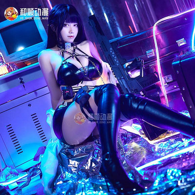 【現貨】和順動漫 nikke勝利女神mihara米哈拉cos服皮衣緊身捆綁cosplay服