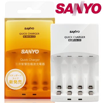 【電子超商】Sanyo三洋 智慧型極速充電器 SYNC-N01 三號/四號皆可充 4入充電
