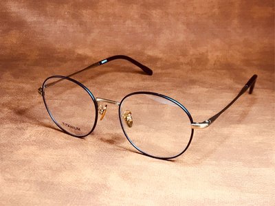 【本閣】T16043 日式復古風格手工眼鏡框 圓型鈦合金大框 消光黑色 純鈦鼻墊 增永 金子 thom ford