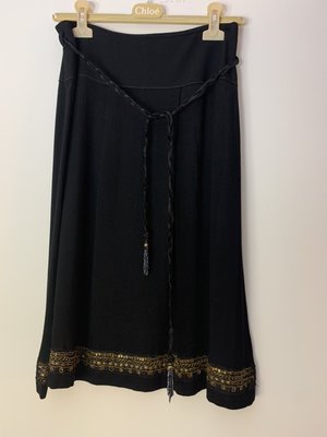 【二手】SANDRO 法國品牌 黑色裙 法國製 T1號 女裝