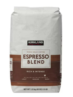 Φ小知足ΦCOSTCO代購Kirkland Signature 科克蘭 義式深焙咖啡豆 1.13公斤