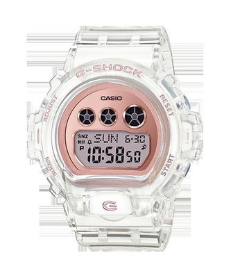 【金台鐘錶】CASIO卡西歐G-SHOCK S Series (中型) (透明錶帶) GMD-S6900SR-7