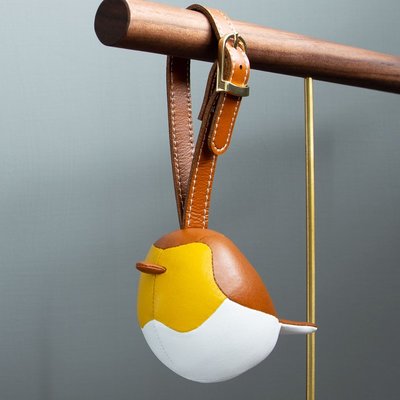 Zuny 知更鳥造型吊飾，羅賓鳥吊飾，合成皮革材質與吊繩，Ornament Robin，經典產品升級回歸