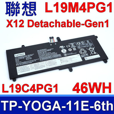 LENOVO L19M4PG1 原廠電池 Thinkpad Yoga 11e 6th Gen 20SE / 20SF