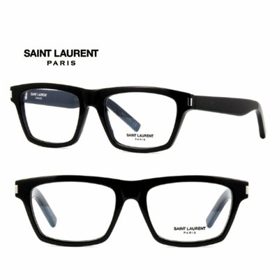 Saint Laurent Paris ► YSL ( BLACK 黑色 ） 方框框型 眼鏡 光學鏡框 中性款｜100%全新正品｜特價!
