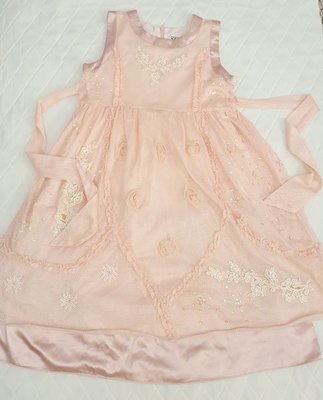專櫃品牌YOYO &amp; NANA 粉橘色小洋裝