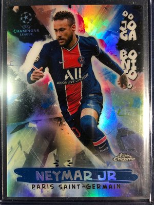 2020-21 Topps Chrome UEFA CL Neymar .jr JOGA BONITO #JB-5 Paris Saint Germain