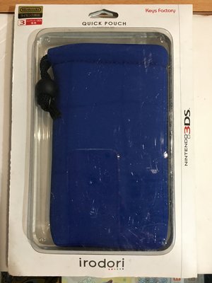 毛毛的窩 3DS 棉布包(日本公司貨)深藍色~保證全新未拆封