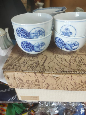 日本回流瓷器全品老貨！青花手繪茶碗！！標價是一個價格