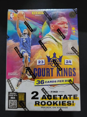 (未拆盒卡) 2023-24 NBA Court Kings 手雷 球員卡盒 C