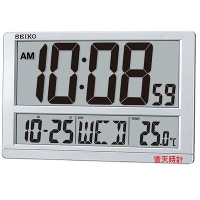 豐天時計【SEIKO】日本 精工 SEIKO 掛鐘 座鍾 兩用 電子鍾 溫度 日期 QHL080S / QHL080