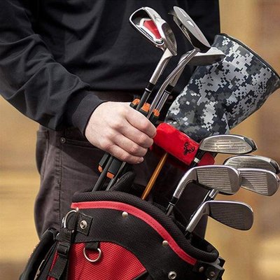 新款多功能高爾夫球桿架夾 固定器夾 收納器套高爾夫配件用品球桿套帽套
