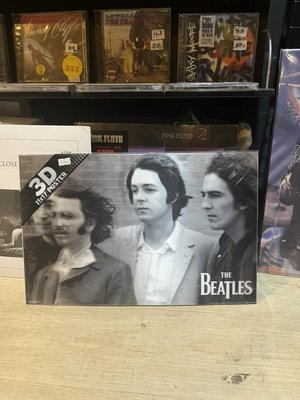 ##海報 英國正版 3D塑膠 The Beatles Fab Four