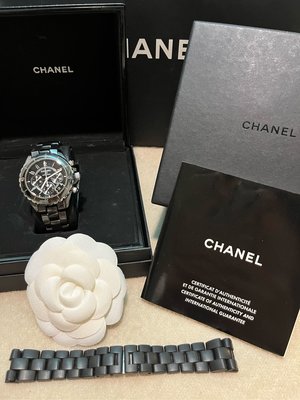 💓現貨💓 Chanel 香奈兒 黑色 41mm 計時碼錶 機械錶
