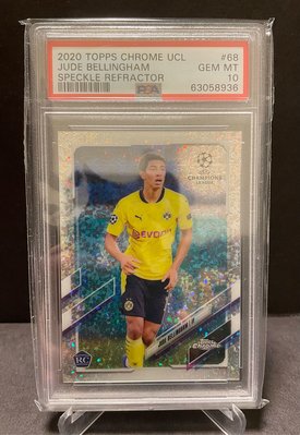 RC 2020 TOPPS CHROME UCL JUDE BELLINGHAM SPECKLE REFRACTOR PSA10 (63058936)