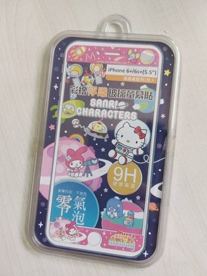 全新｜正版三麗鷗 Hello Kitty Apple iPhone 6 6S(5.5)9+鋼化膜 彩繪浮雕超可愛