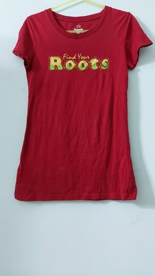 （搬家大出清）加拿大品牌 Roots 暗紅長版顯瘦T恤衫，微彈尺寸XS碼 agnes.b Kate lululemon off-white sha whiple