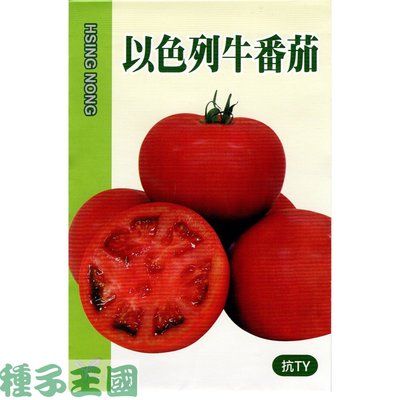 種子王國 以色列牛番茄【蔬果種子】番茄種子  抗TY 每包約10粒 興農種苗 原包裝種子 日本進口