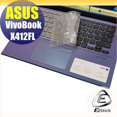 【Ezstick】ASUS X412 X412FL 奈米銀抗菌TPU 鍵盤保護膜 鍵盤膜