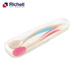 日本Richell ND柔軟離乳食湯匙套裝(附盒)/離乳餐具/離乳/湯匙
