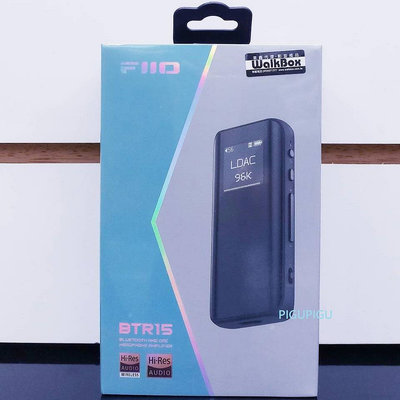 [ 平廣 加購充電器USB店可試聽 FIIO BTR15 藍牙音樂接收器 耳機擴大機 耳擴 藍色 黑色 DAC 現貨送袋公司貨