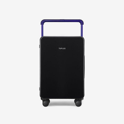 TUPLUS途加平衡行李箱中置寬拉桿登機高顏值旅行箱素黑