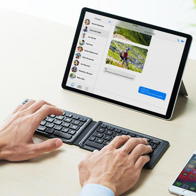 日本SANWA折疊鍵盤 安卓蘋果ipad手機MAC平板電腦筆記本家用辦公折疊鍵盤攜帶方便輕便小巧辦公家用移動
