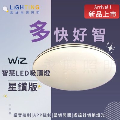 飛利浦 PHILIPS WiZ星鑽版 80W LED吸頂燈  APP調光【高雄永興照明】