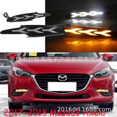 特賣-2017~2018馬自達3 Mazda3 日行燈axela Mazda3 霧燈馬3